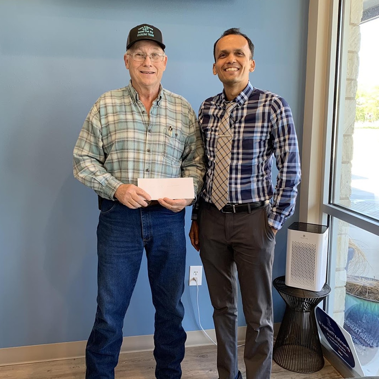 Dr. Shah with Patient